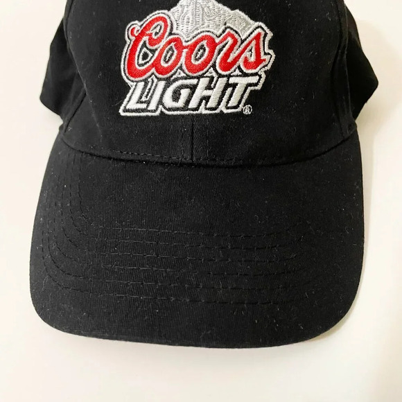 Coors  Light Stretch Fit Embroidered Cap Hat One Size Fits Most Beer - Picture 4 of 15